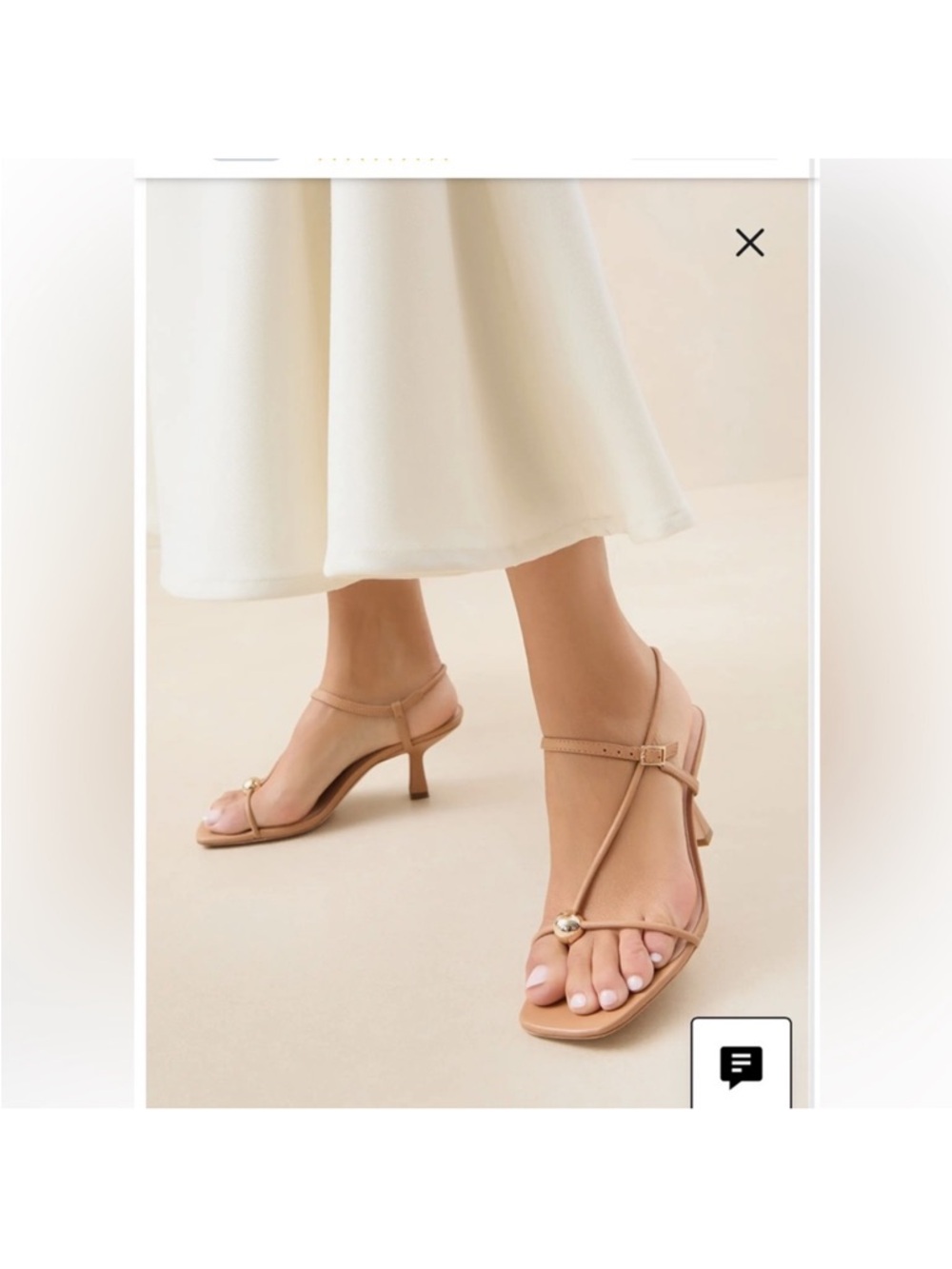 NWOB Loeffler Randall DUNE TRIANA SANDAL Size 8